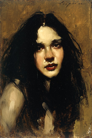 Malcolm T Liepke's Head Study Brunette 2002