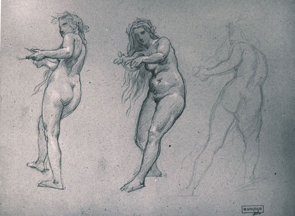 Human figure drawing by William-Adolphe Bouguereau.