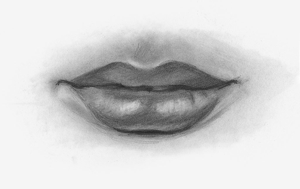 Drawing Lips, Female, Demo, Step 3 | Lee Hammond | How to Draw Facial Features for Beginners | Artists Network