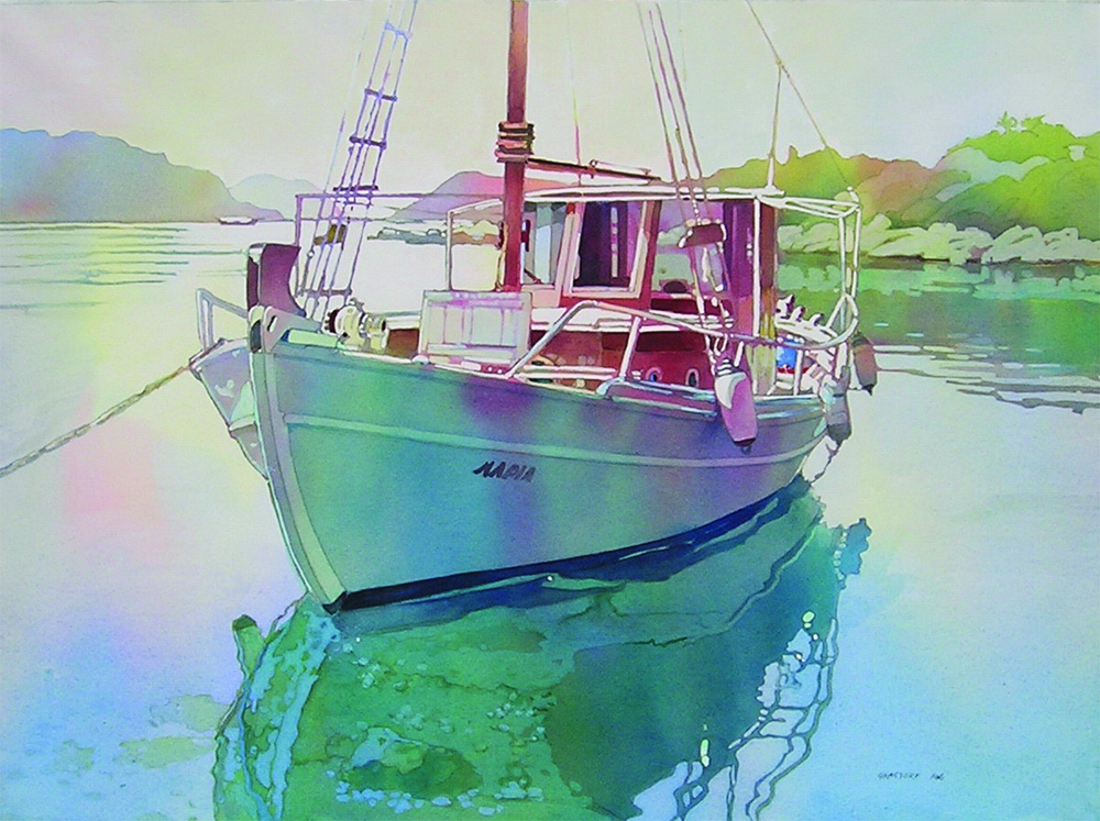 Reflections by Jean Grastorf, watercolor painting | Must-Have Paint Colors of Seven Master Artists | Artists Network