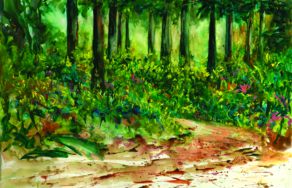 Morning Hike by Taylor Ikin, watercolor painting | Must-Have Paint Colors of Seven Master Artists | Artists Network