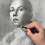 Portrait Drawing Demonstration: Step 4 (Facial Features)