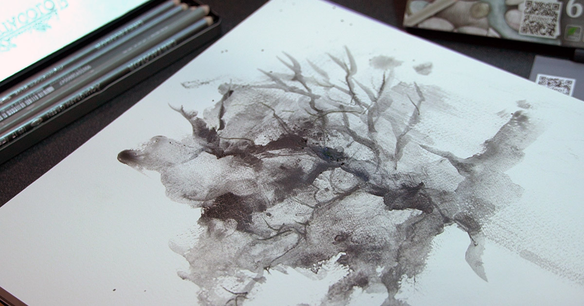 working with Water Soluble graphite